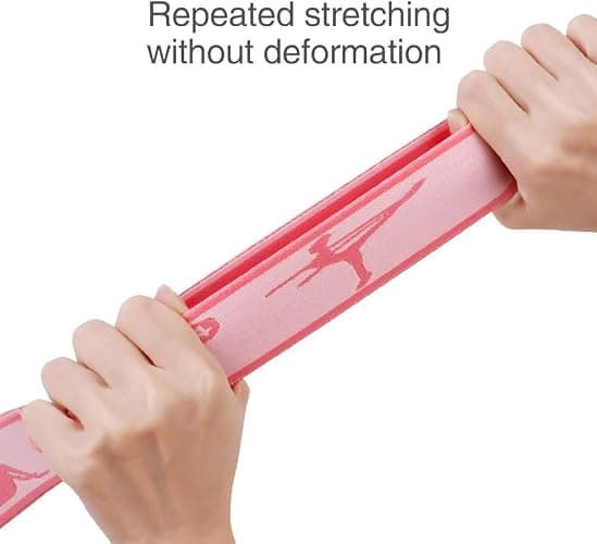 2 PCS Kids Stretching Strap - 8-Loop Adjustable Stretch Bands for Dance, Ballet, Yoga, Gymnastics Workout, Children‘s Fitness Equipment, Stretching Resistance Bands and Home Flexibility Training thumbnail 7