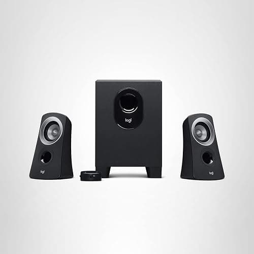 Logitech Z313 2.1 Multimedia Speaker System with Subwoofer, Full Range Audio, 50 Watts Peak Power, Strong Bass, 3.5mm Inputs, PC/PS4/Xbox/TV/Smartphone/Tablet/Music Player - Black thumbnail 8
