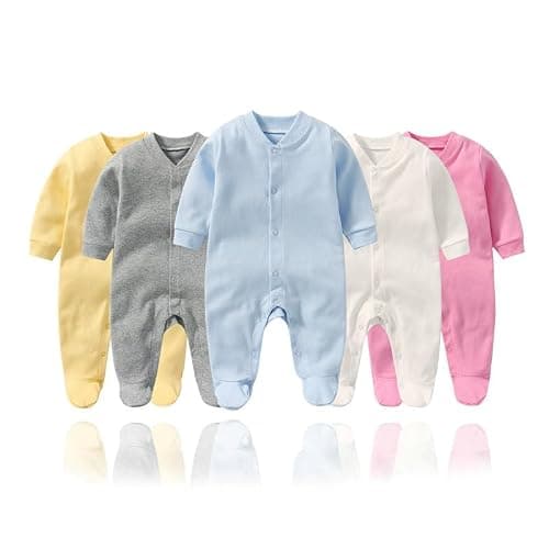 IADOER Baby Unisex Baby Cotton Layette Set Gift for Baby Boys Girls Accessories Set Newborn Essentials 0-12 Months thumbnail 2