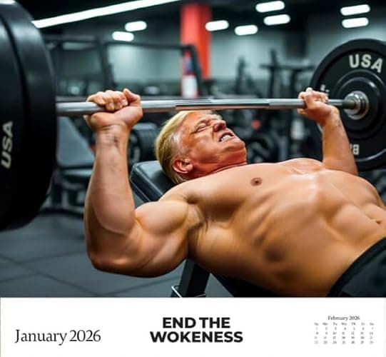 Donald Trump 2026 Wall Calendar, 12-Month (Jan–Dec), 11” x 8.5” Patriotic Photo Calendar for Home or Office – End The Wokeness thumbnail 2