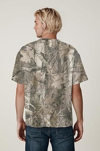 Anoumcy Camo Shirt for Women Mens Maple Leaf Print Camouflage T Shirt Summer Short Sleeve Oversized Camo Tee Shirts Tops thumbnail 4