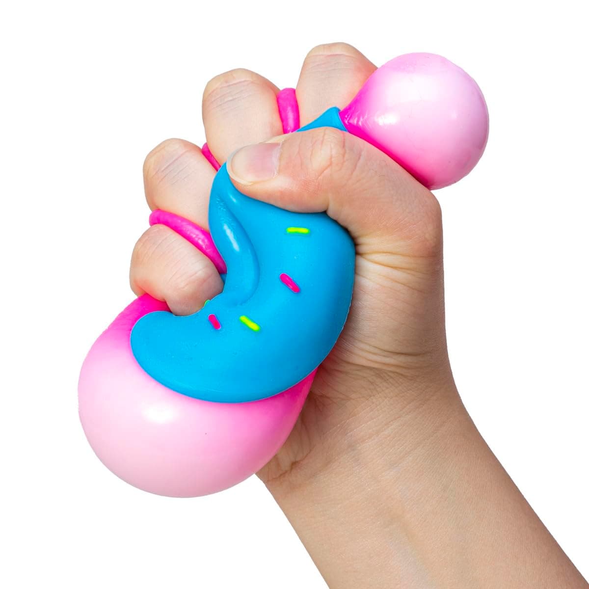 NeeDoh Dohnut - Squishy Stress Relief Fidget Toy with Neon Colours & Customisable Frosting Styles, Ideal for Focus, Assorted Design thumbnail 7