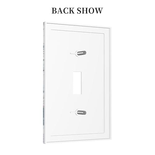 Donecmminery Decorative Light Switch Cover Ocean Coral Seahorse Seashell Starfish 1 Gang Single Toggle Device Electrical Faceplate Switchplates Decorator Outlet Wall Plate For Bathroom Home Decor thumbnail 5