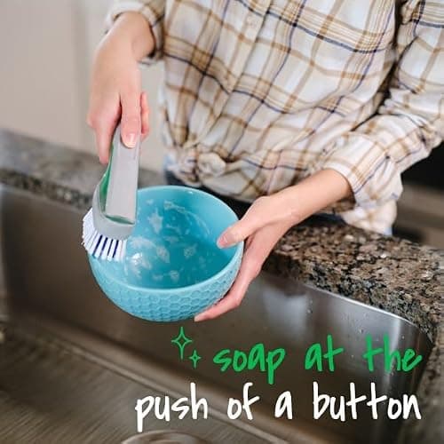 Scotch-Brite Odor Resist Soap Control Dishwand Brush, Non-Scratch Cleaning Brush with Scraper, Stands Upright, 1 Pack thumbnail 8