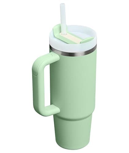 Stanley Quencher H2.0 Tumbler with Handle and Straw 30 oz | Flowstate 3-Position Lid | Cup Holder Compatible for Travel | Insulated Stainless Steel Cup | BPA-Free | Pistachio thumbnail 4