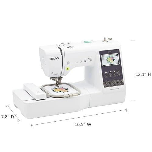 Brother SE700 Sewing and Embroidery Machine, Wireless LAN, 8 included Ft | Advanced & beginner sewing machine, 135 built-in embroidery designs, 103 stitches, 4" x 4" hoop, 3.7" touchscreen display thumbnail 3