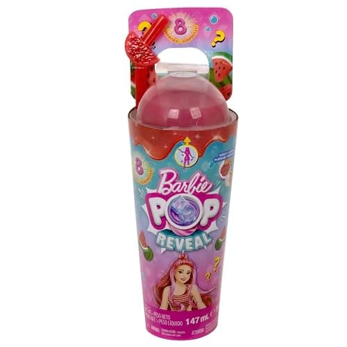 Barbie Pop Reveal Fruit Series Doll, Watermelon Crush Theme with 8 Surprises Including Pet & Accessories, Slime, Scent & Color Change, HNW43 thumbnail 7