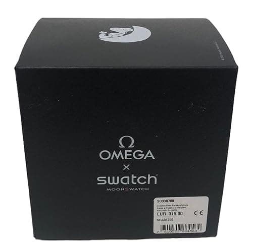 Swatch Reloj de pulsera Moonswatch Omega x Misión a la Luna fase Snoopy, Negro, Negro thumbnail 4