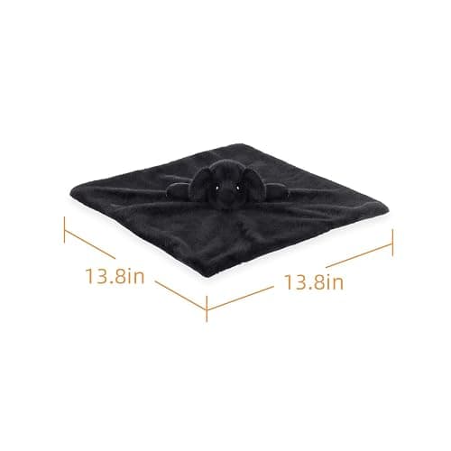 Apricot Lamb Black Labrador Security Blanket for Babies, Soft Loveys for Baby Boy and Girl, 14 Inches for Infant and Toddlers thumbnail 3