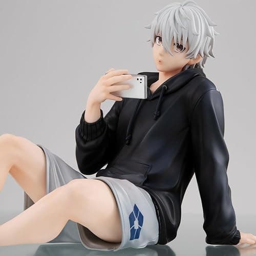 Puruuige Seishiro Nagi Figure Anime Seishiro Figure Sitting Pose Mini Model Desktop Dekoration thumbnail 2