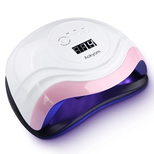 Aokyom 168W Lámpara Secadora UV Uñas, Gel Curado Máquina 36LED y Pantalla LED, con 4 Temporizador de 10s,30s,60s 99s Para Manicura Pedicura Nail Art Hogar, Salón - Image 1