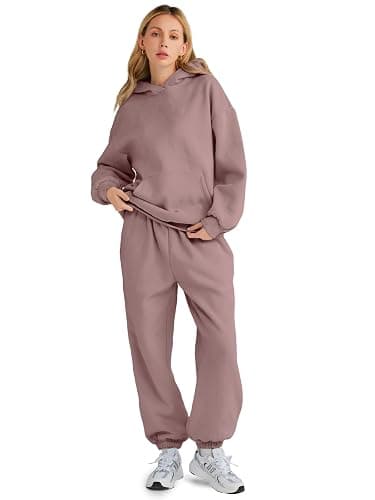 AUTOMET Womens 2 Piece Outfits Lounge Hoodie Sweatsuit Sets Plus Size Fall Fashion Clothes Airport Travel Pants Tracksuits - Image 1