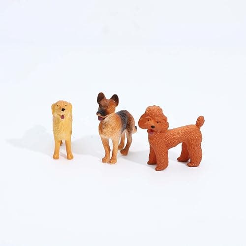 ONEST 20 Pieces Mini Dog Figurines Playset Hand Painted Tiny Dogs Realistic Detailed Plastic Puppy Figures Toys Small Dog Figurines for Kids Adults thumbnail 6