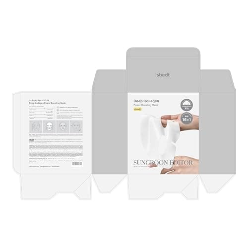 SUNGBOON EDITOR Deep Collagen Overnight mask 37gx17ea | Real Collagen 2,160,000PPB for Elasticity | TikTok Trend Items | Original Hydrating Collagen Face Mask | Korean Skin Care thumbnail 9