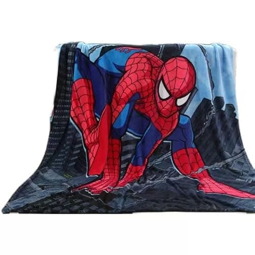Cartoon Spidey Supey Soft and Warm Blanket Specially Designed for Children. It Measures 55 inches by 40 inches. It is Suitable for Placing on Sofas and Chairs, and can be Used in The Living Room. - Image 1