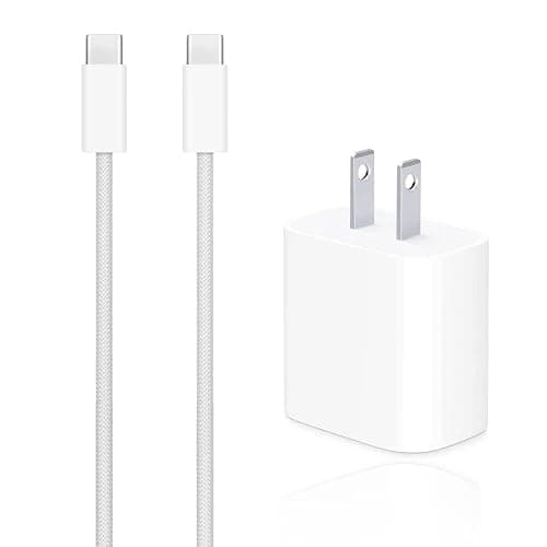 Airpods Pro 2nd/3rd Gen Charger, 20W USB-C Airpods 4/5 Charging Cord, USB C to usb c Woven Cable for AirPod Pro 3 (2025), Max 2 Wireless Earbuds, iPhone 18/17/17E/16/16E/15 Charging Cord Power Adapter - Image 1