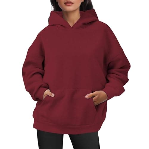 XINGJIAARTS Mockneck Sweatshirt Women Long Sleeve Fleece Top Pullover Hoodies For Women Sweater Shirts With Side Pockets New thumbnail 2