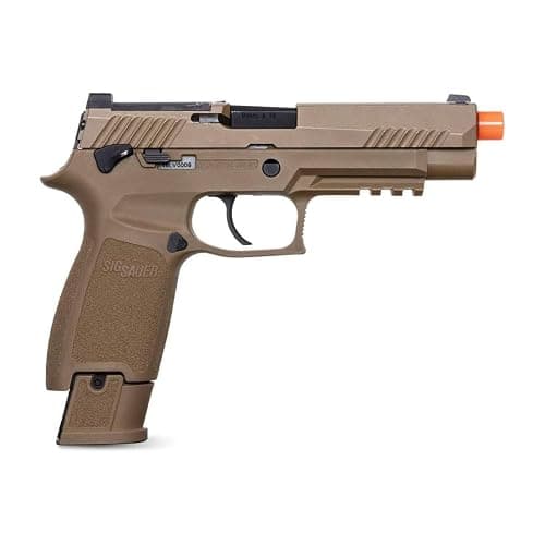 Sig Sauer Proforce 6mm BB Caliber Metal Slide Construction with Full Blow-Back Action 21rd M17 Airsoft Pistol, Coyote Tan thumbnail 2