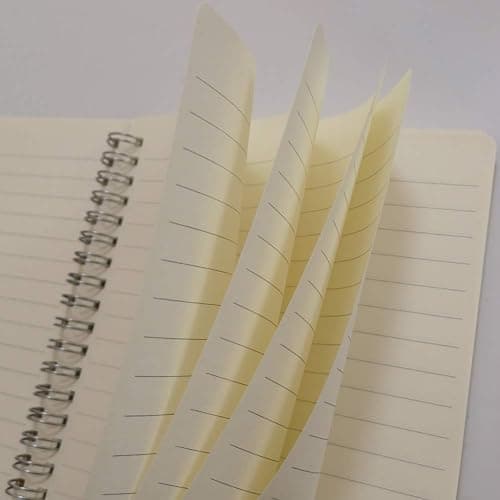 YUREE Spiral Notebook/Spiral Journal, Hardcover Spiral Lined Notebook, 140 Pages (70 Sheets) with Wide Ruled, A5, 8.4" x 5.9", 5-pack thumbnail 4