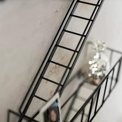 COEAYO Fire Escape Wall Shelf - 4-Tier Trinket & Action Figure Display with Screwdriver & Screws, Unique Rustic Floating Action Figure Display for Bathroom & Living Room & Home Decor (4 Tier, 1) thumbnail 4