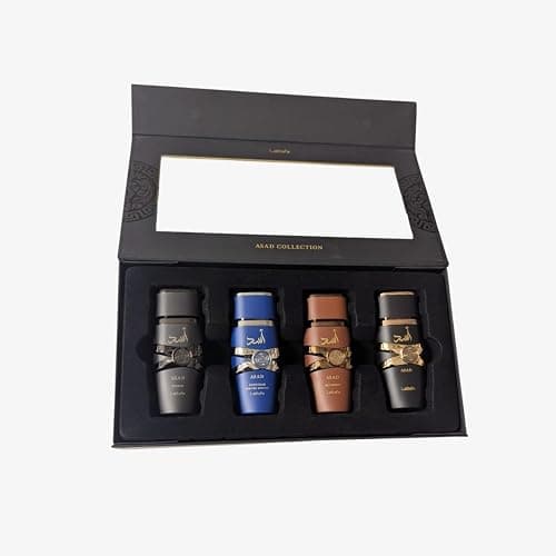 Lattafa Asad Set de regalo de 4 piezas 25 ml - Colección de fragancias orientales para hombre | Asad, Elixir, Bourbon & Asad Zanzibar thumbnail 2