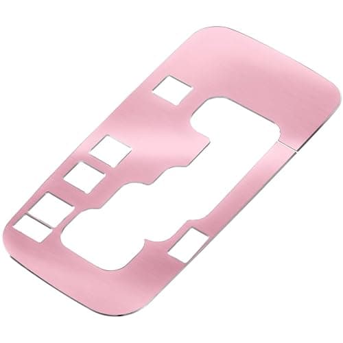 Trim Gear Frame Cover Gear Shift Box Cover For Jeep Wrangler 2012-2018 JK JKU Sport Sahara Freedom Rubicon Unlimited Gear Shift Panel Cover Trim Interior Decoration Accessories Aluminum (Pink) thumbnail 8