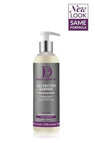 Design Essentials Oat Protein & Henna Deep Cleansing Shampoo for Relaxed & Natural Hair, Clarifies, Strengthens, & Volumizes Hair - Sulfate-Free, 12 Oz (Pack of 1) - Image 1