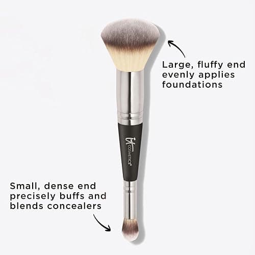 IT Cosmetics Heavenly Luxe Complexion Perfection Foundation Make Up Brush #7, Double-Ended and Multi-Use for Seamless Application thumbnail 3
