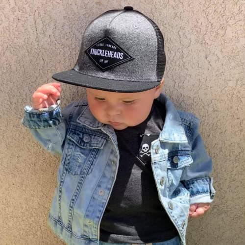 Baby Hats - Baseball Hat, Newborn Youth Flat Brim Mesh Trucker Surf Skate Bubba Bro Fitted Beach Cap Gorros para Bebes thumbnail 4