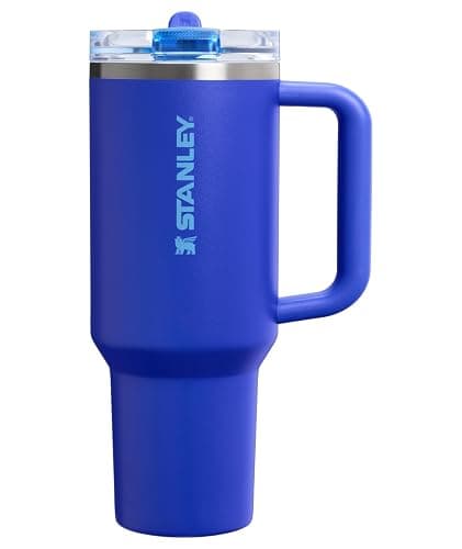 STANLEY Quencher ProTour Flip Straw Tumbler with Leakproof Lid 40 oz | Built-In Straw & Handle | Cupholder Compatible for Travel | Insulated Stainless Steel Cup | BPA-Free | Cobalt - Image 1