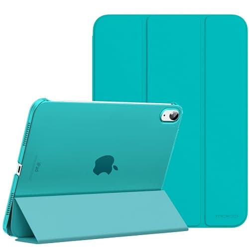 MoKo for iPad (A16) 11th Generation Case, iPad 10th Gen Case, Pagoda Blue | For iPad 11/10.9 Inch Case 2025/2022, Slim Stand Hard PC Translucent Back Shell Smart Cover,Support Touch ID,Auto Wake/Sleep - Image 1