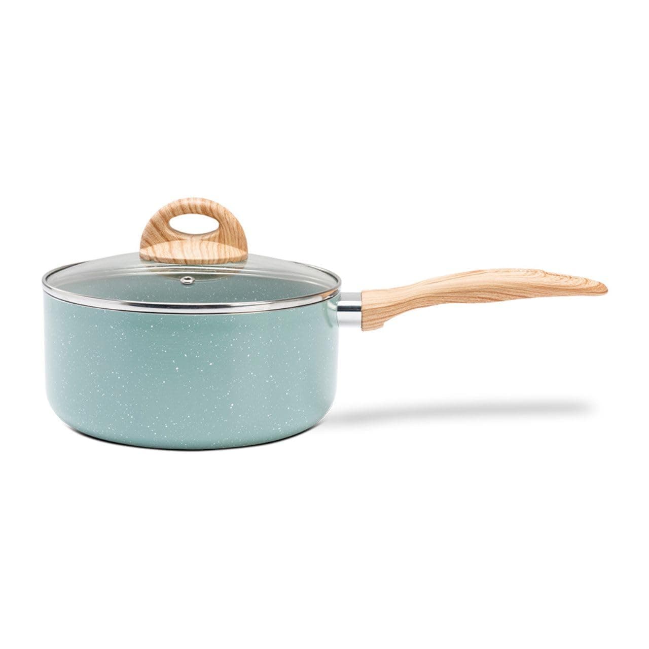 Brinox - Panela de Indução com Tampa Brinox Ceramic Life Botanika - Ø16 cm - 1,2 Litros - Verde - Image 1