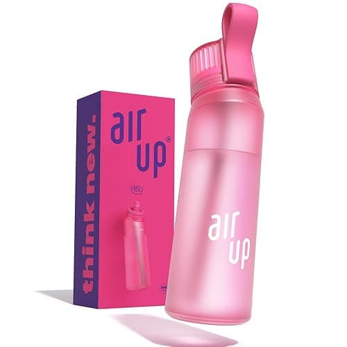 air up 22oz Hot Pink Water Flask - Sugar Free Flavored Water Bottle with Straw - Image 1