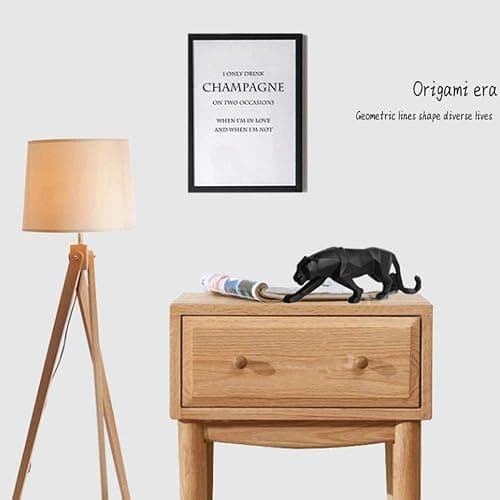 ASNOMY Nordic Modern Polyresin Cheetah Figurine Home Decor, Originality Home Decoration Furnishing Animal Ornament Resin, Resin Statues Home Decor Ornament Figures, Black thumbnail 7