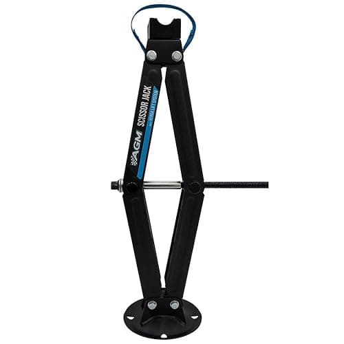 Heavy Duty Scissor Jack for Car - 2000 lbs Capacity, 26.5" Lift Height, 3/4" Hex Drive - Portable Scissor Lift Jack with Carry Handle, VersaLift Head, Wrench & Drill Adapter - Image 1