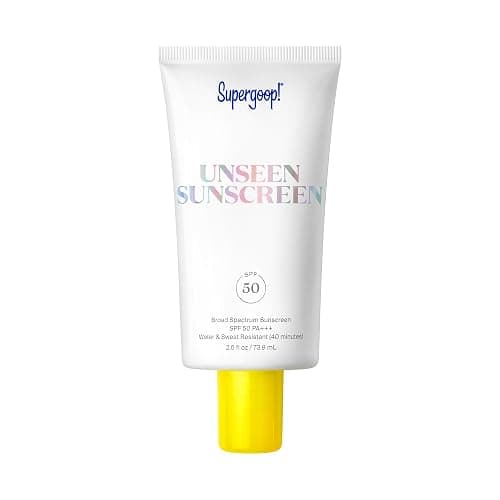 Supergoop! Unseen Sunscreen - SPF 50 - Clear & Invisible Face Sunscreen + Broad Spectrum + Makeup-Gripping Primer - Weightless, Scentless, Oil Free - For All Skin Types & Tones - 2.5 fl oz - Image 1