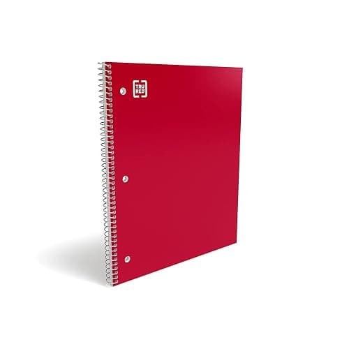Staples Accel 1-Subject Notebook, 8.5x11 Inch, College Ruled, Red | 100 sheets for school, office, and everyday note-taking and writing. thumbnail 7
