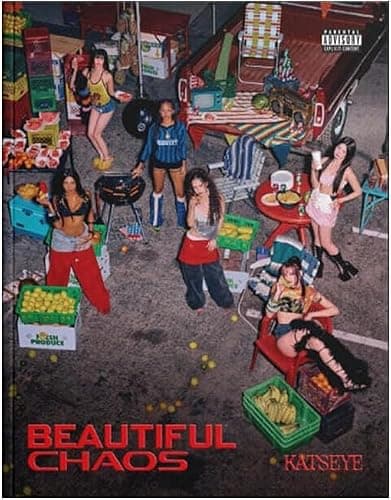 KATSEYE - [BEAUTIFUL CHAOS] (BEAUTIFUL ver) + Extra photocards - Image 1