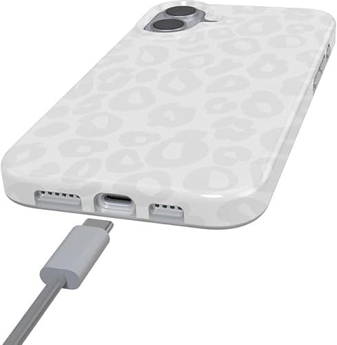 Casely iPhone 16 Plus Case | Into The Wild | White Snow Leopard | Classic Ultra Slim Case Design | Compatible with MagSafe thumbnail 2