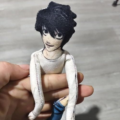 HBGIAY Light Yagami Plush Twistable Plush Doll Built-in Wire Frame 11.02" Light Yagami and L Stuffed Anime Soft Figure thumbnail 3