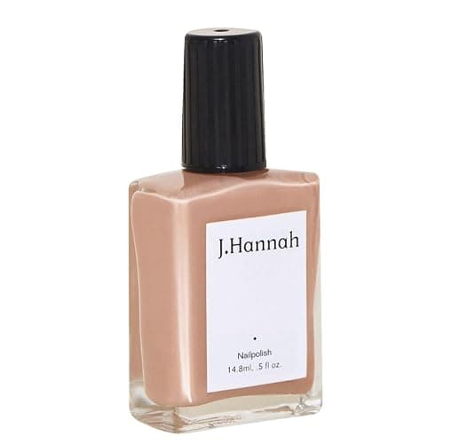 J. Hannah Nail Polish – Vegan, Non-Toxic, Cruelty-Free, Gluten-Free, Long Lasting, USA Made, Light, Dusty, Pale Pink Color (Agnes) - Image 1