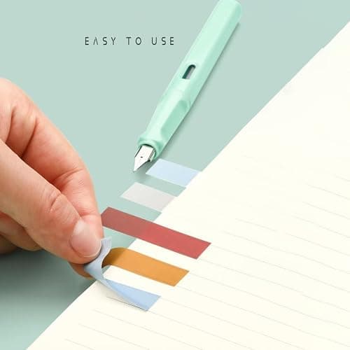 ELII 1200pcs Sticky Tabs Page Markers,Morandi Sticky Note Tabs Colored Writable and Repositionable Book Flags Tabs Strip Index Tabs,Page Tabs thumbnail 8
