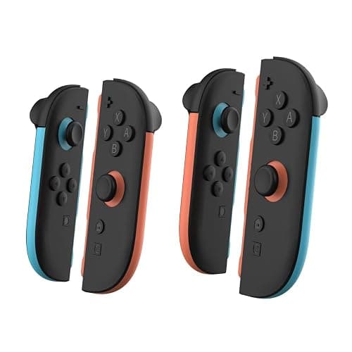 Left and Right Controllers Decorative Strips for Nintendo Switch 2 Gaming Console Replacement Decorative Strip Housing Shell (Left Blue Right Orange) thumbnail 2