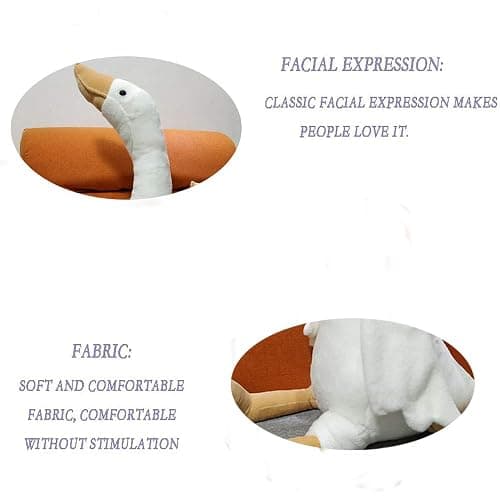 CHELEI2019 15.7" Swan Stuffed Animal,Goose Plush White Stuffed Animal Toy | Gifts for Kids thumbnail 6