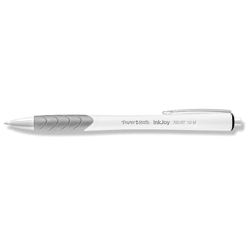 Paper Mate InkJoy 700RT Retractable Ballpoint Pens Medium Point White Barrel Black Ink 12 Count thumbnail 2