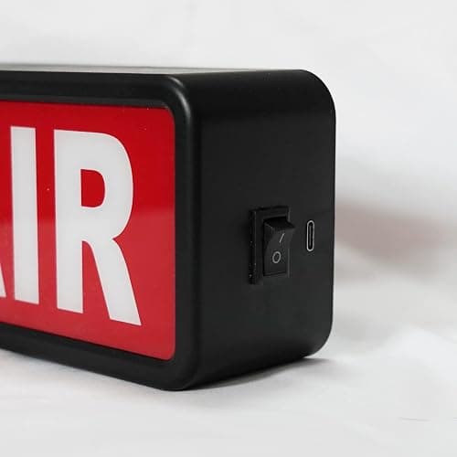 ON AIR Sign LED Light Recording Sign Studio Warning Signfor (Studio/Home Studio/Company/Desk or Wall Decor). Simple and Easy ON/Off Switch Button.Up Lighted Broadcast Warning Sign Finished - black thumbnail 4
