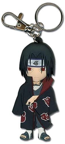 Great Eastern Entertainment Naruto Itachi PVC Keychain,Black,Small - Image 1