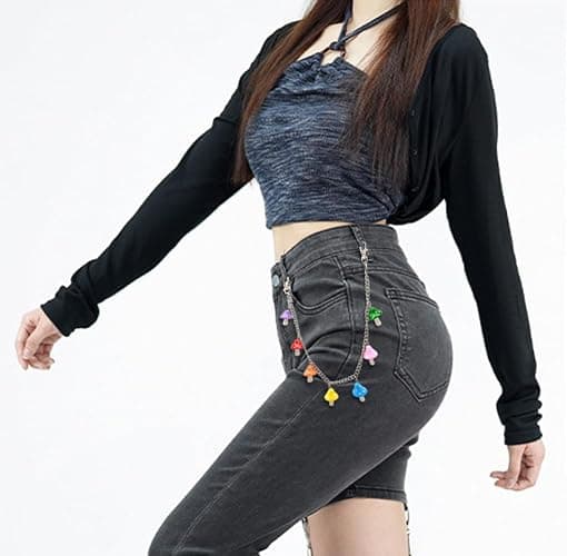 BGTY Vintage Harajuku Punk Cool Pants Jeans Chain Fashion Body Jewelry Accessory for Women Girls Cute Waist Chain thumbnail 5
