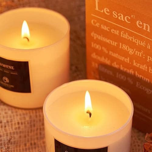 Chloefu LAN Fresh Linen Candles Laundry Candles Non-Toxic Air Freshening Scented Candle Decorative Pet Odor Eliminator for Home Luxury Scented Soy Jar Candle for Bathroom Decor 7.1 oz 2 Pack thumbnail 6