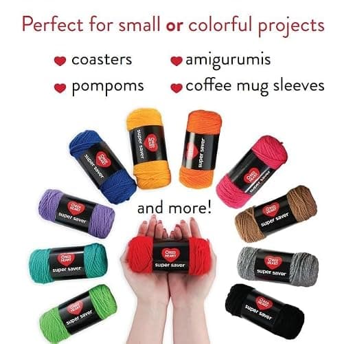 Red Heart Super Saver Super Yarn Craft Kit for Crochet & Knitting & Amigurumi Projects thumbnail 4